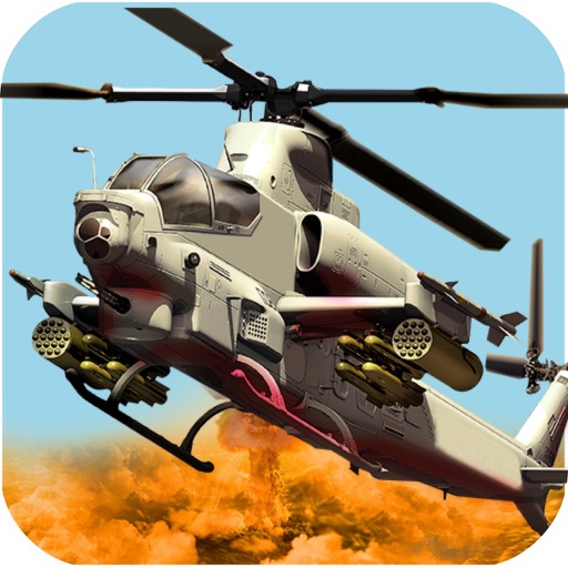 Gunship Helicopter Flying Miss