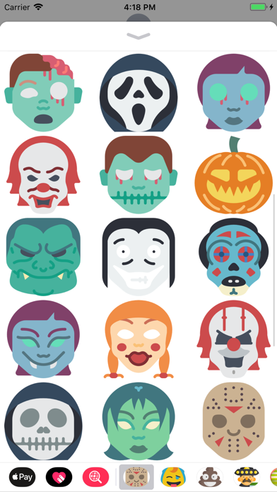 Halloween Masks Stickers screenshot 2