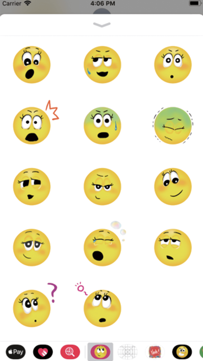 Girls Funny Emoji Stickers