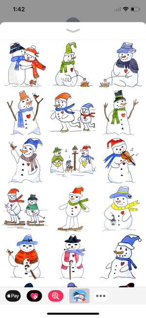 Christmas Snowman Stickers(圖3)-速報App