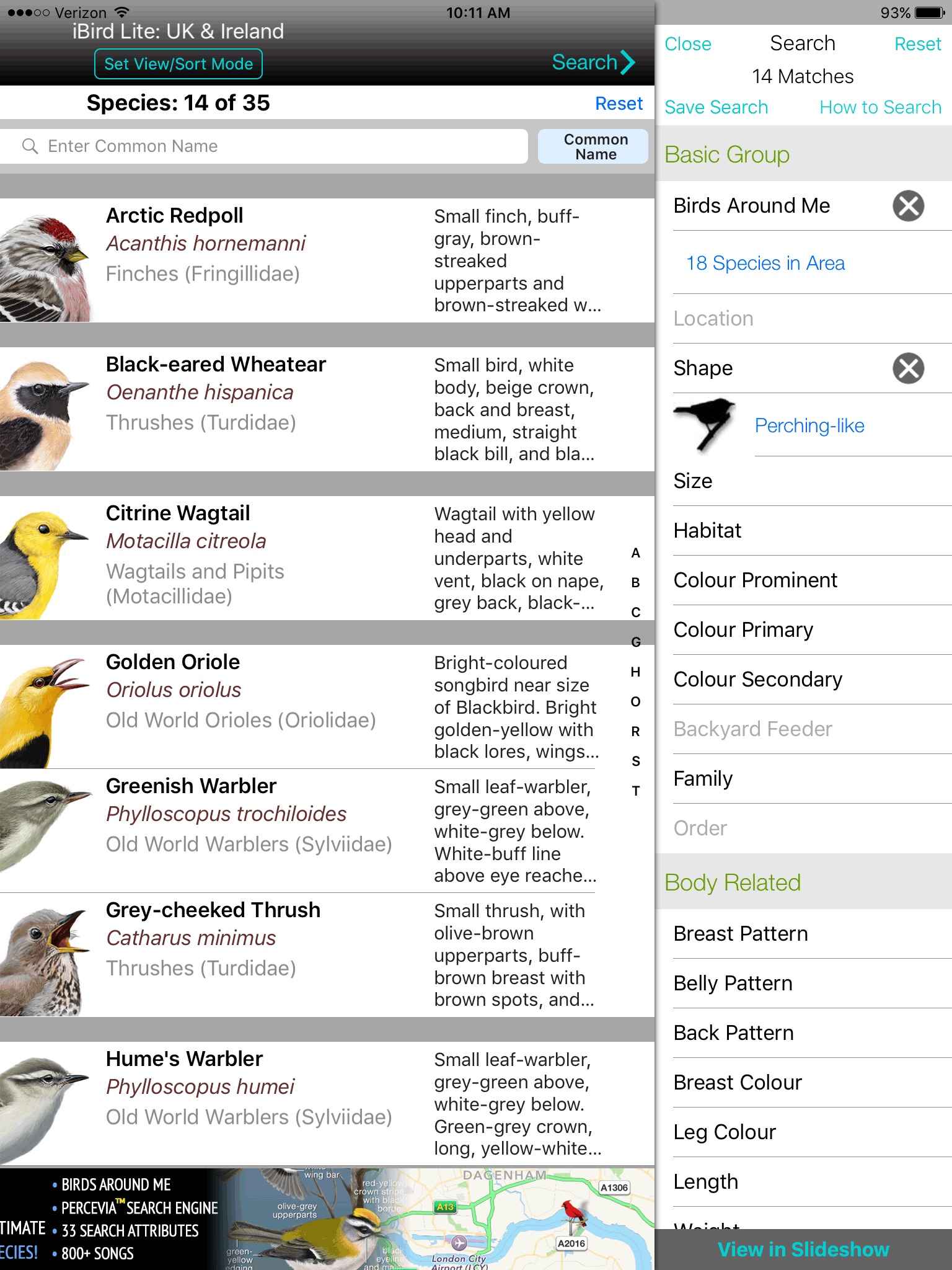 iBird UK & Ireland Lite screenshot 4