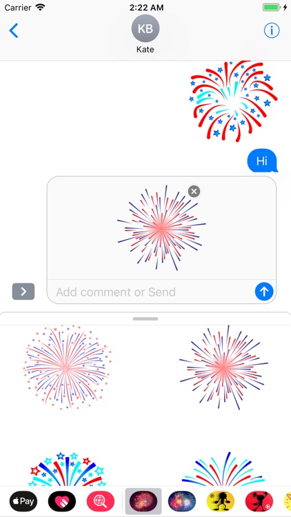 Animated Fireworks SMS GIF App screenshot-4