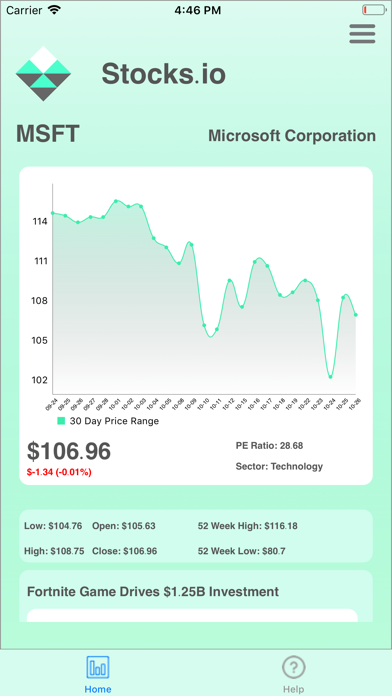 Stocks.IO screenshot 2
