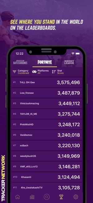 Tracker Network For Fortnite On The App Store - iphone screenshots