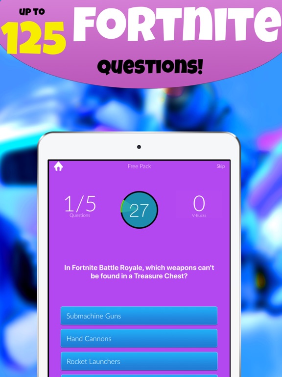 1 Fortnite Quiz For Fans App Price Drops - screenshot 2 for 1 fortnite quiz for fans