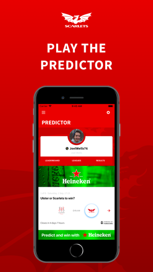 Scarlets Predictor