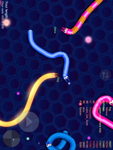 Скриншот из Glowing Snake King Online Game