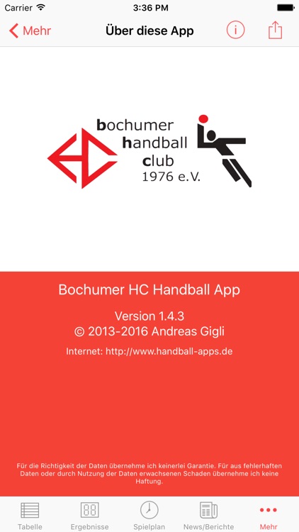 bochumer handball club 1976 eV screenshot-3