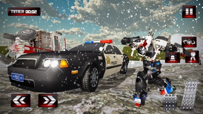 Police Robot Car Transform screenshot 2