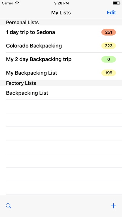 Backpacking Checklist screenshot-0