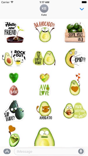 Adorable Avocado Emoji Sticker(圖2)-速報App