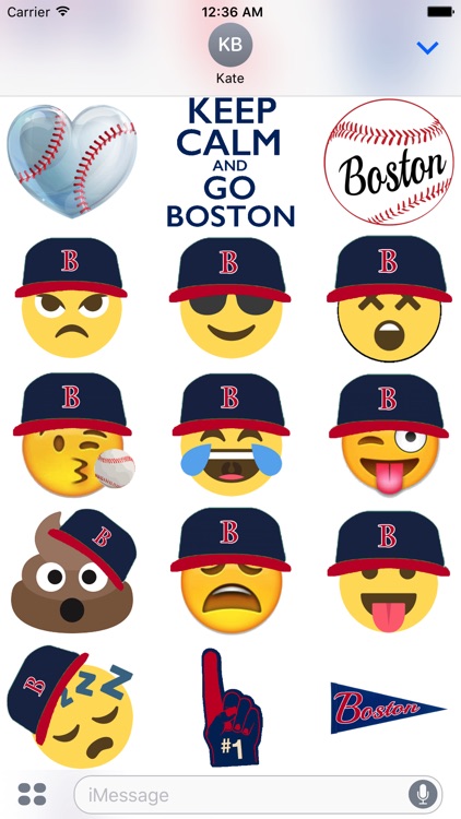 Boston Baseball Sticker Pack