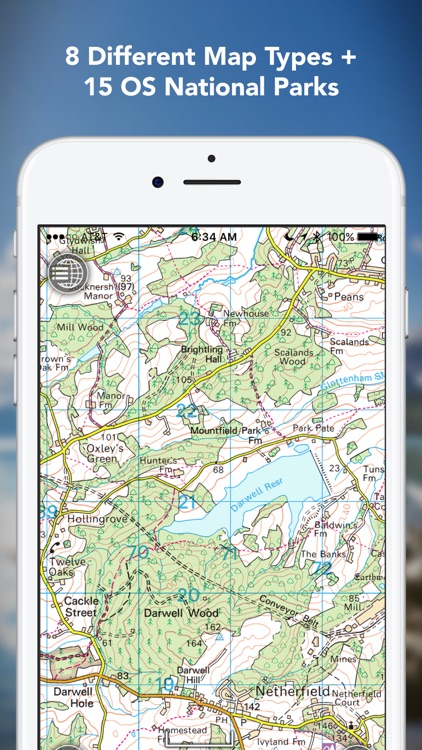 Outdoors GB: 15 National Parks and Offline OS Maps
