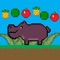 Craig the hippo doesn't like to eat fruit off the floor