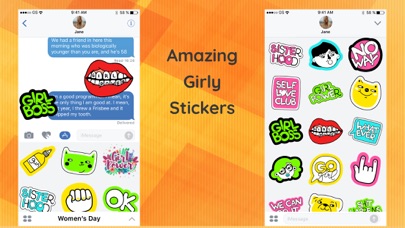 50+ Girl Power Sticker App screenshot 3