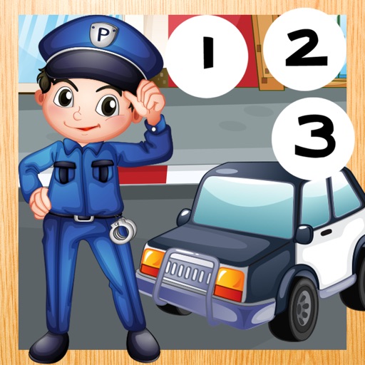 123 Count-ing & Learn-ing Number-s To Ten Kid-s Game-s with Police-Men Icon