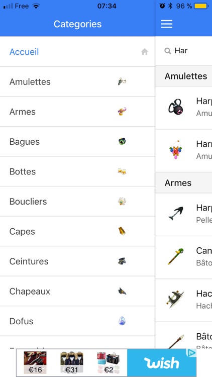 Dofus items