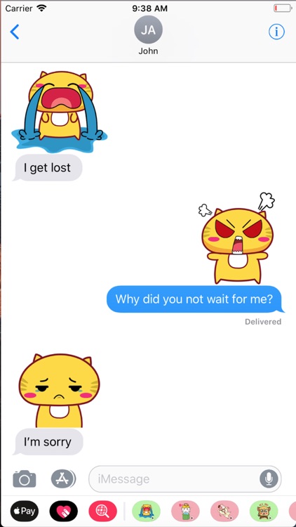 Tikki - Yellow Cat Emoji GIF screenshot-3