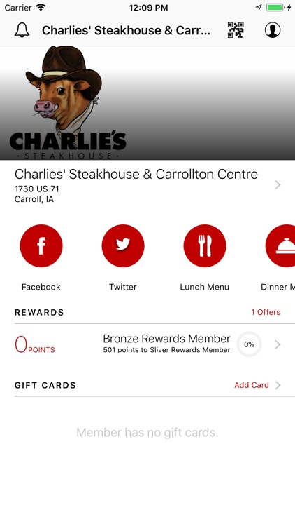 Charlie's Steakhouse Loyalty