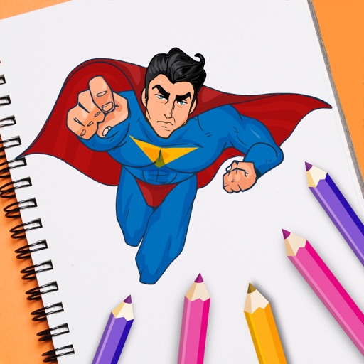 Superhero Coloring Book Pixie icon