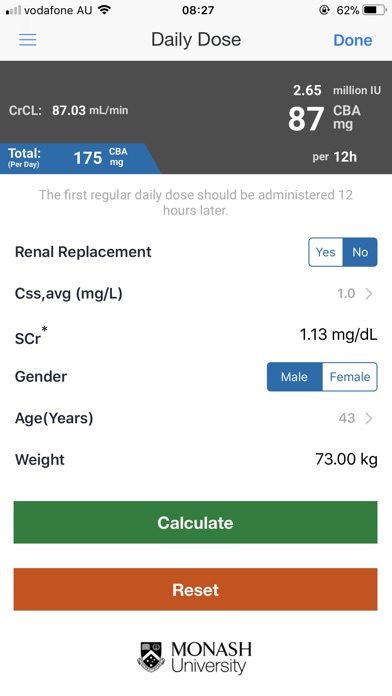 ColistinDose screenshot 3