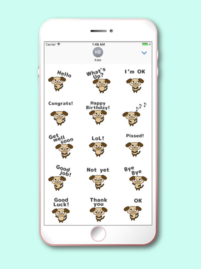 Cute Dog Kawaii emoji