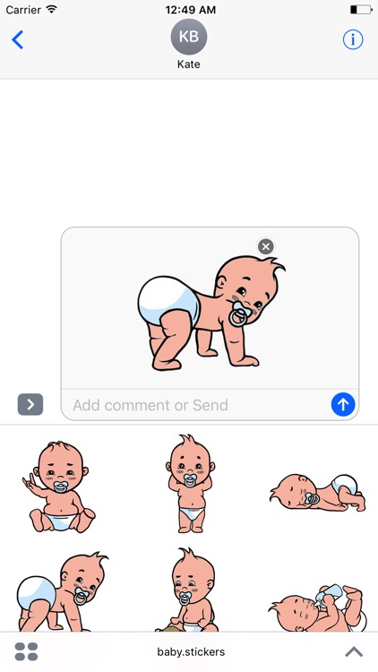 Animated cool baby stickers screenshot-3