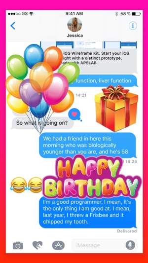 Happy Birthday Wish Stickers(圖4)-速報App