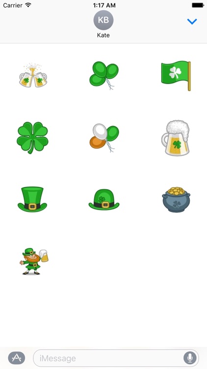 Happy St Patrick Day Stickers