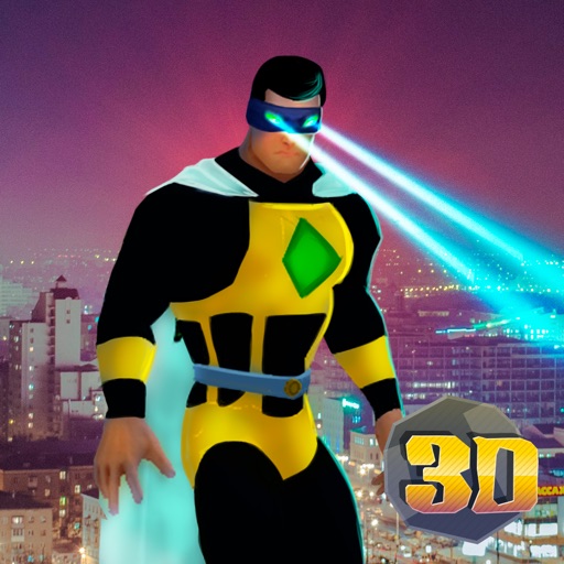 Flying Eye Laser Hero City Sim icon