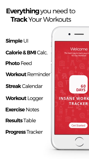 Insane 60 Day Workout Tracker(圖2)-速報App