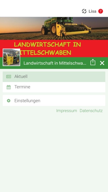 Landwirtschaft Mittelschwaben