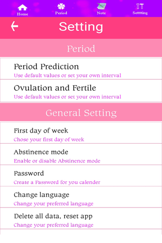 Ovulation Calendar screenshot 2