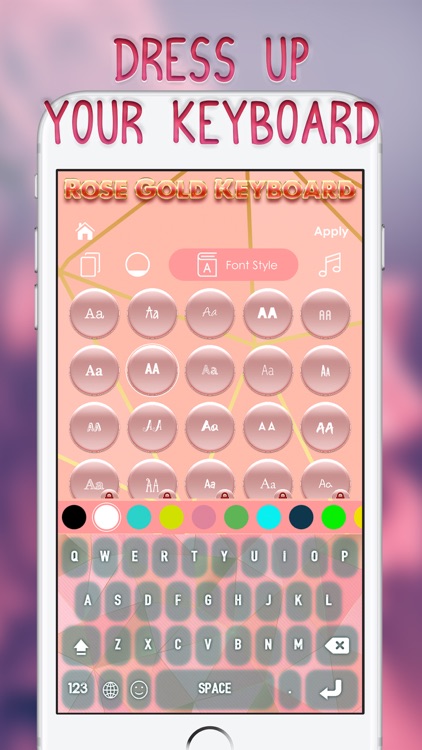 Rose Gold Keyboard Themes screenshot-3