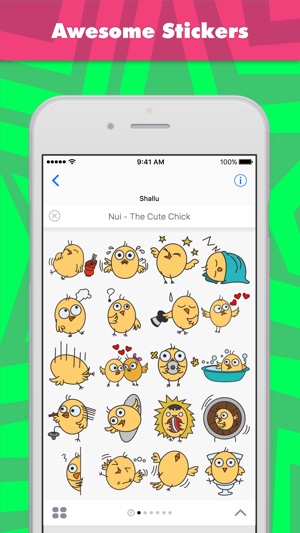 Nui - The Cute Chick stickers(圖1)-速報App