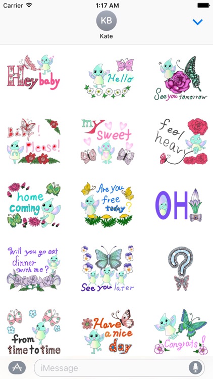 Lovely Butterfly Fairy Sticker