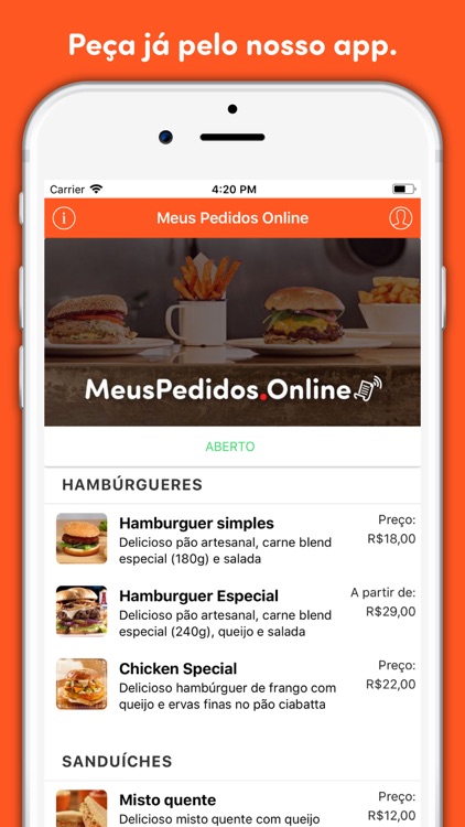 Meus Pedidos Online