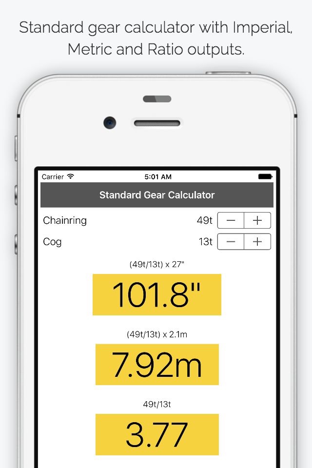 Track Cycling Gear Calculator screenshot 3