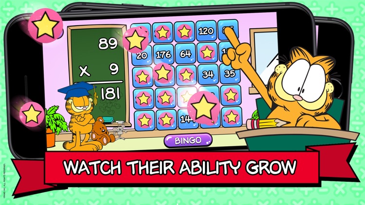 Garfield Math Bingo screenshot-3