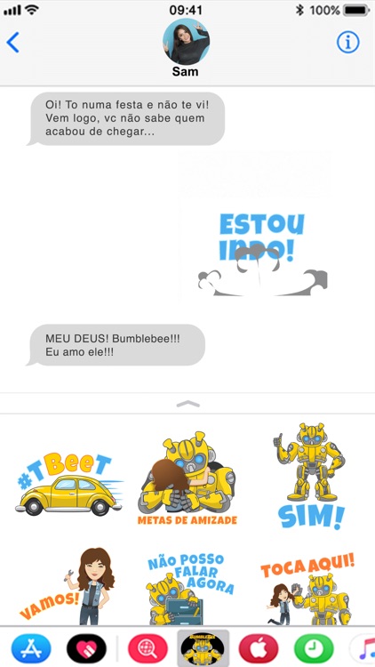 Stickers oficiais de Bumblebee