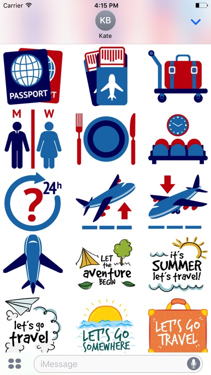 Let's go Travel - Sticker Pack for iMessage