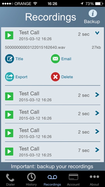 Call Recorder - IntCall screenshot-3
