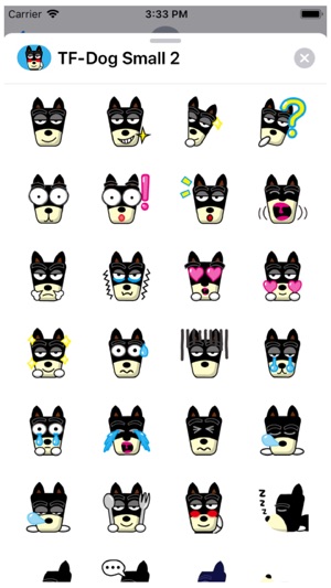 TF-Dog Small 2 Stickers(圖1)-速報App