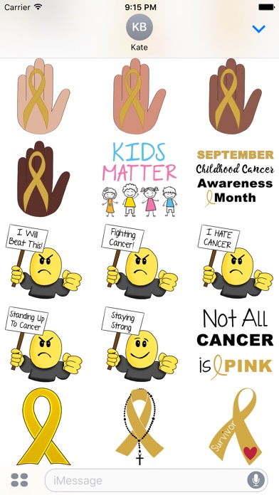 Childhood Cancer Stickers screenshot 3
