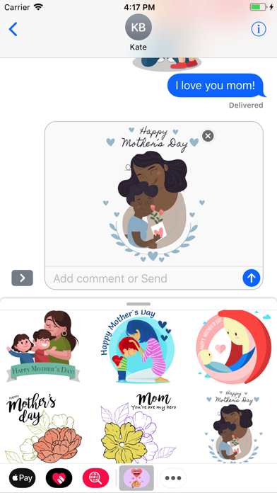 I Love Mother's Day Stickers screenshot 2