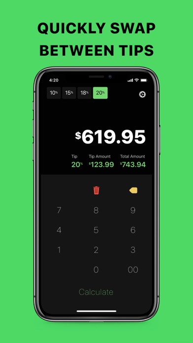 TipTap - Tip Calculator screenshot 2