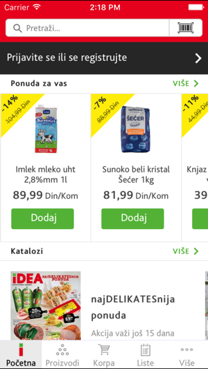 IDEA mobilna aplikacija