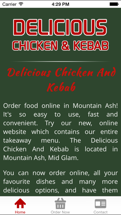 How to cancel & delete Delicious Chicken And Kebab from iphone & ipad 2