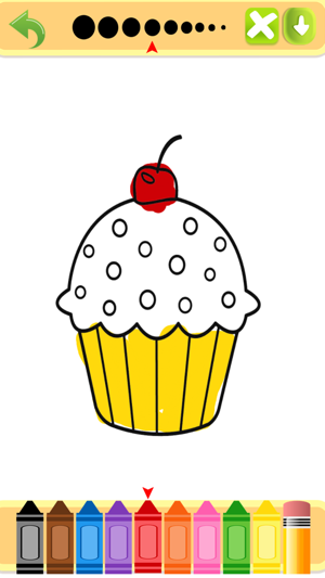 Cute Tasty Cupcakes Coloring Book(圖4)-速報App