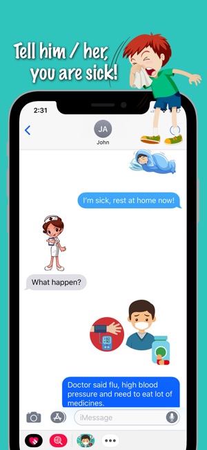 I’m Sick Emoji Stickers(圖2)-速報App